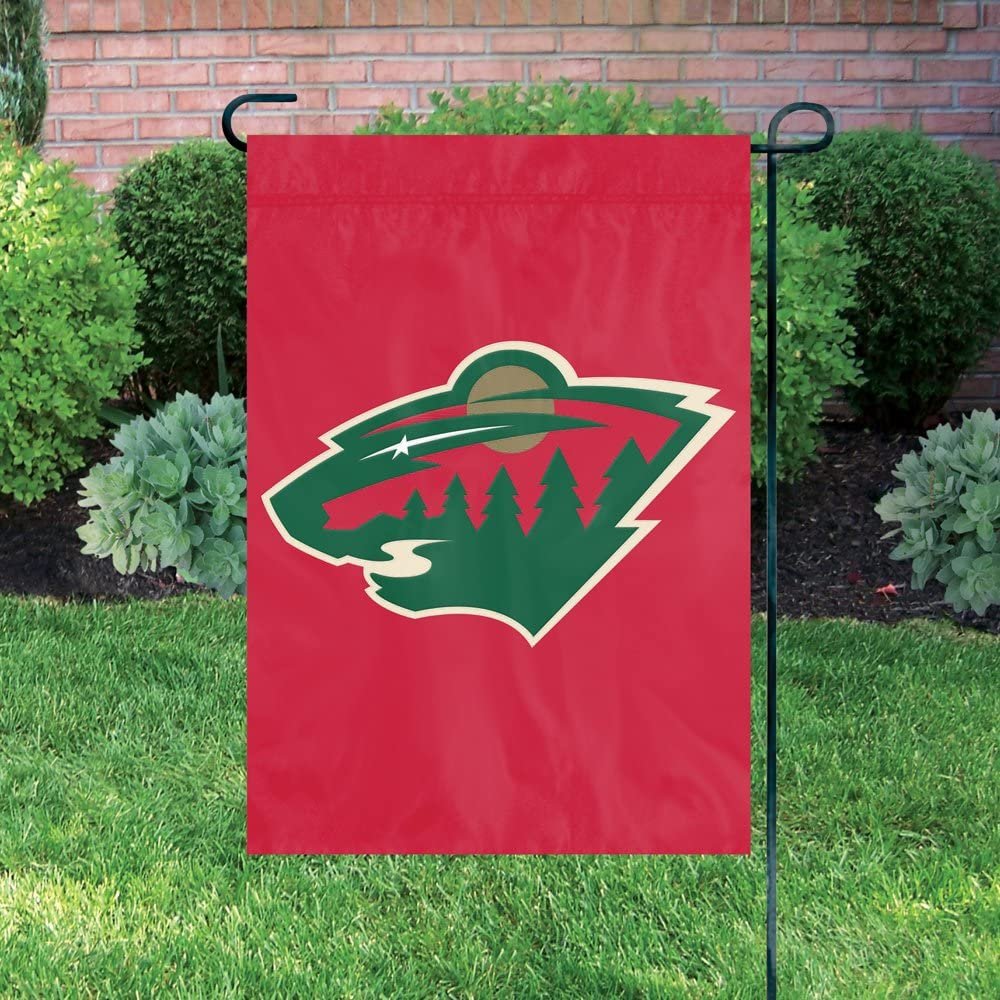 Minnesota Wild Premium Garden Flag Banner, Emroidered, 13x18 Inch