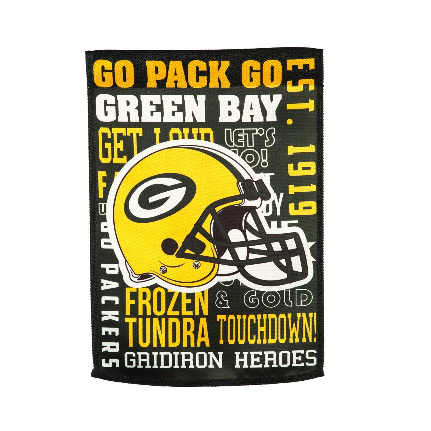 Green Bay Packers Premium Double Sided Banner Flag 28x44 Inch Fan Rules Design Indoor Outdoor