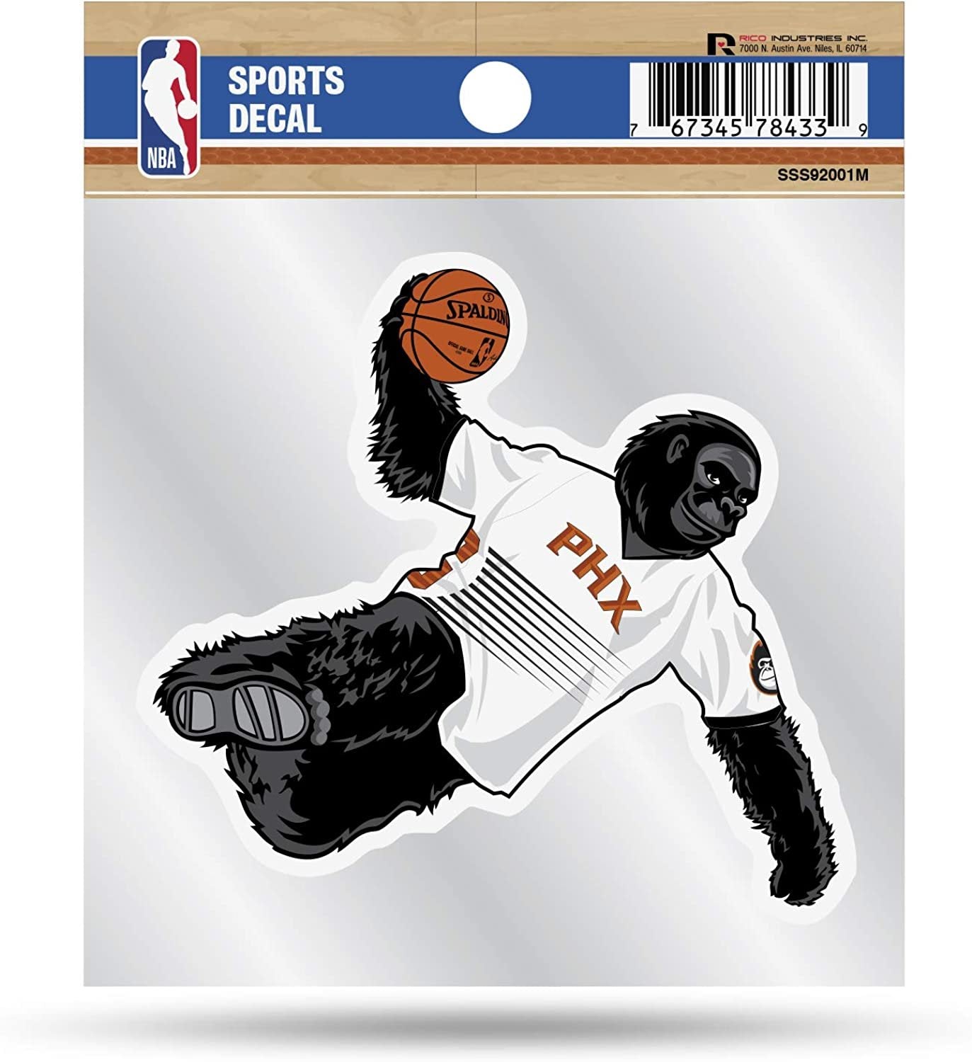 Phoenix Suns 4x4 Decal Sticker Mascot Logo Premium with Clear Backing Flat Vinyl Auto Home NBA