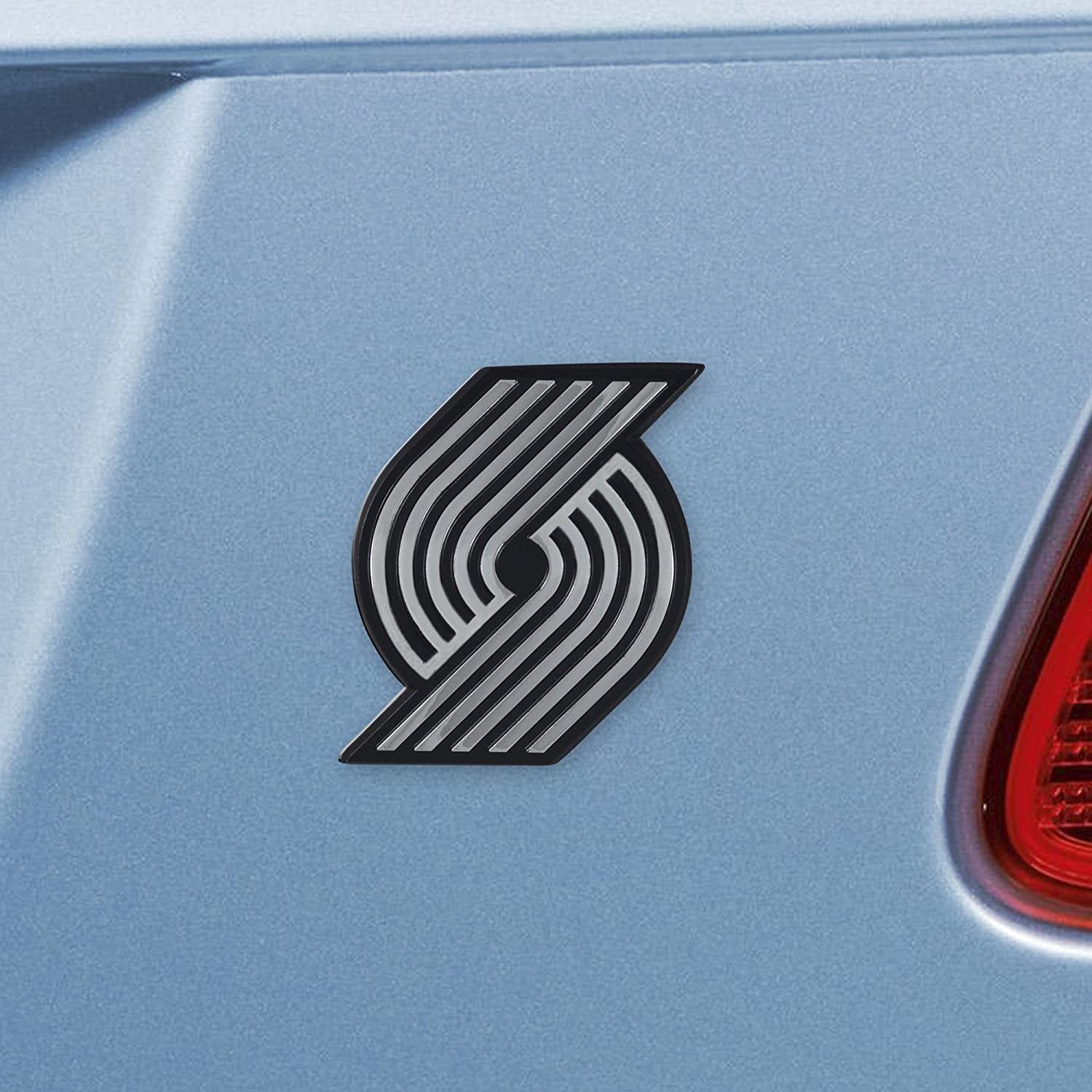 Portland Trail Blazers Solid Metal Raised Auto Emblem Decal Adhesive Backing