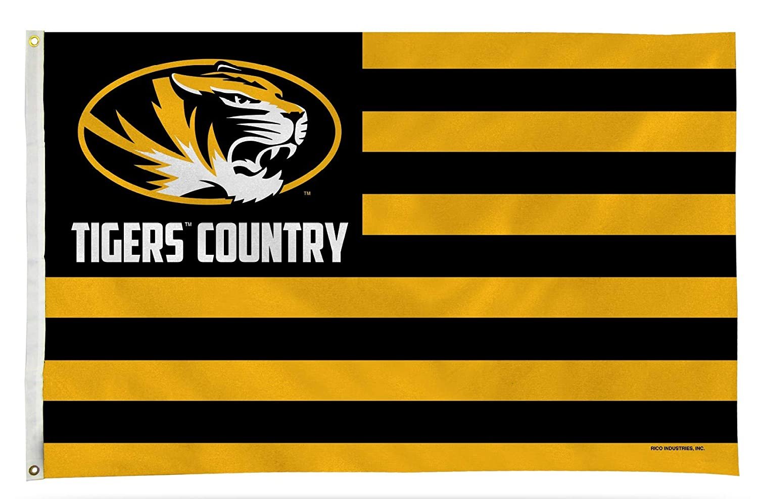 University of Missouri Tigers Premium 3x5 Feet Flag Banner, Country Design, Metal Grommets, Outdoor Use, Single Sided