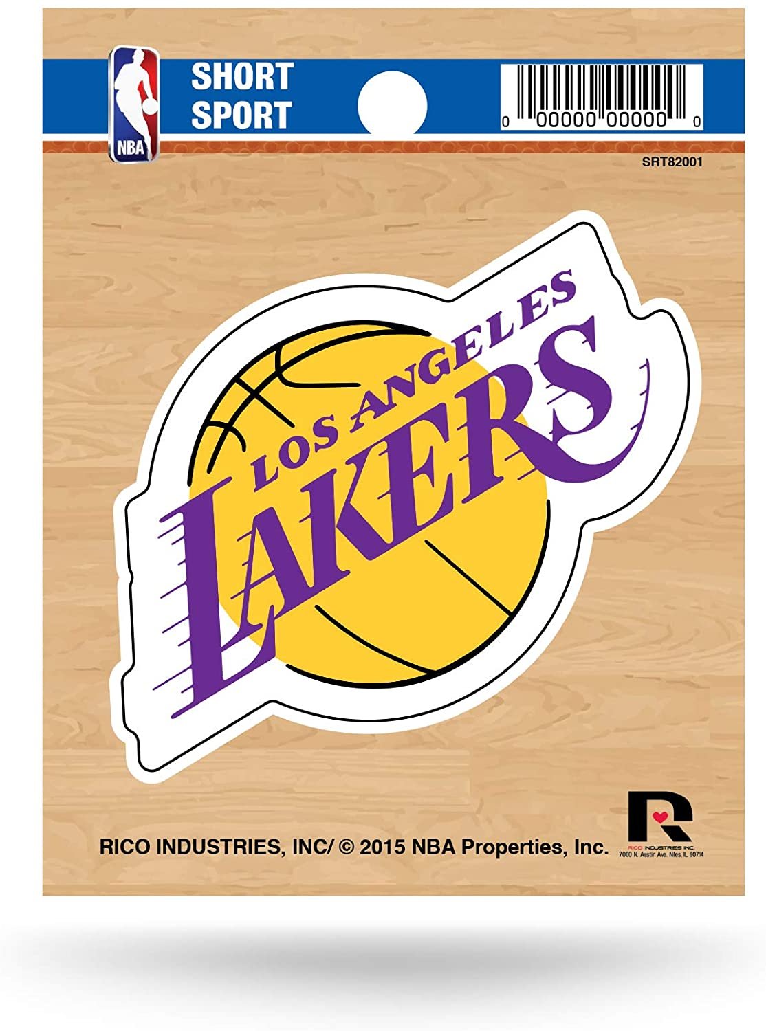 Los Angeles Lakers 3 Inch Die Cut Decal Sticker Flat Vinyl Adhesive Backing
