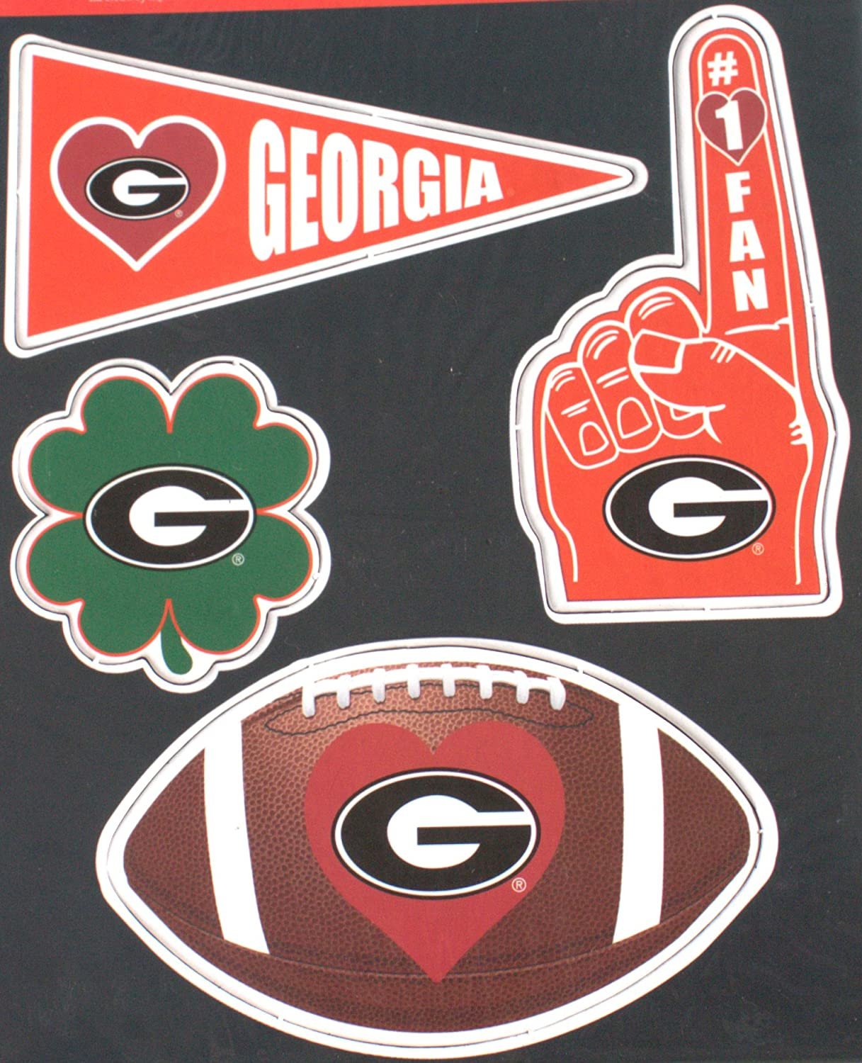 Georgia Bulldogs 4 Piece Magnet Set University of