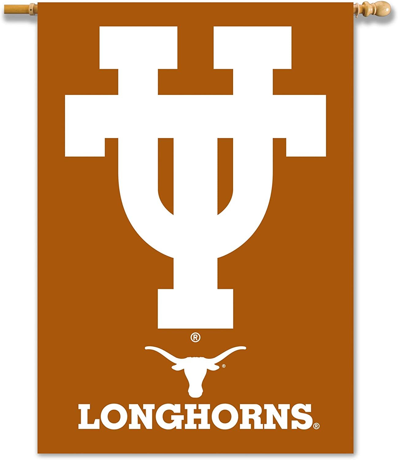 University of Texas Longhorns Premium 2-Sided 28x40 Inch Banner Flag with Pole Sleeve