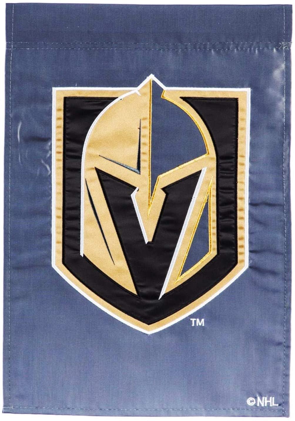 Vegas Golden Knights Premium Garden Flag Banner, Double Sided, Aplique Embroidered, 13x18 Inch