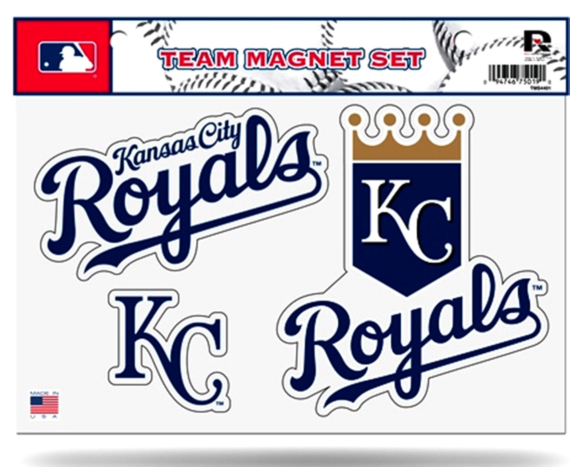 Kansas City Royals Multi Magnet Set 8.5x11 Inch Sheet Die Cut Auto Home