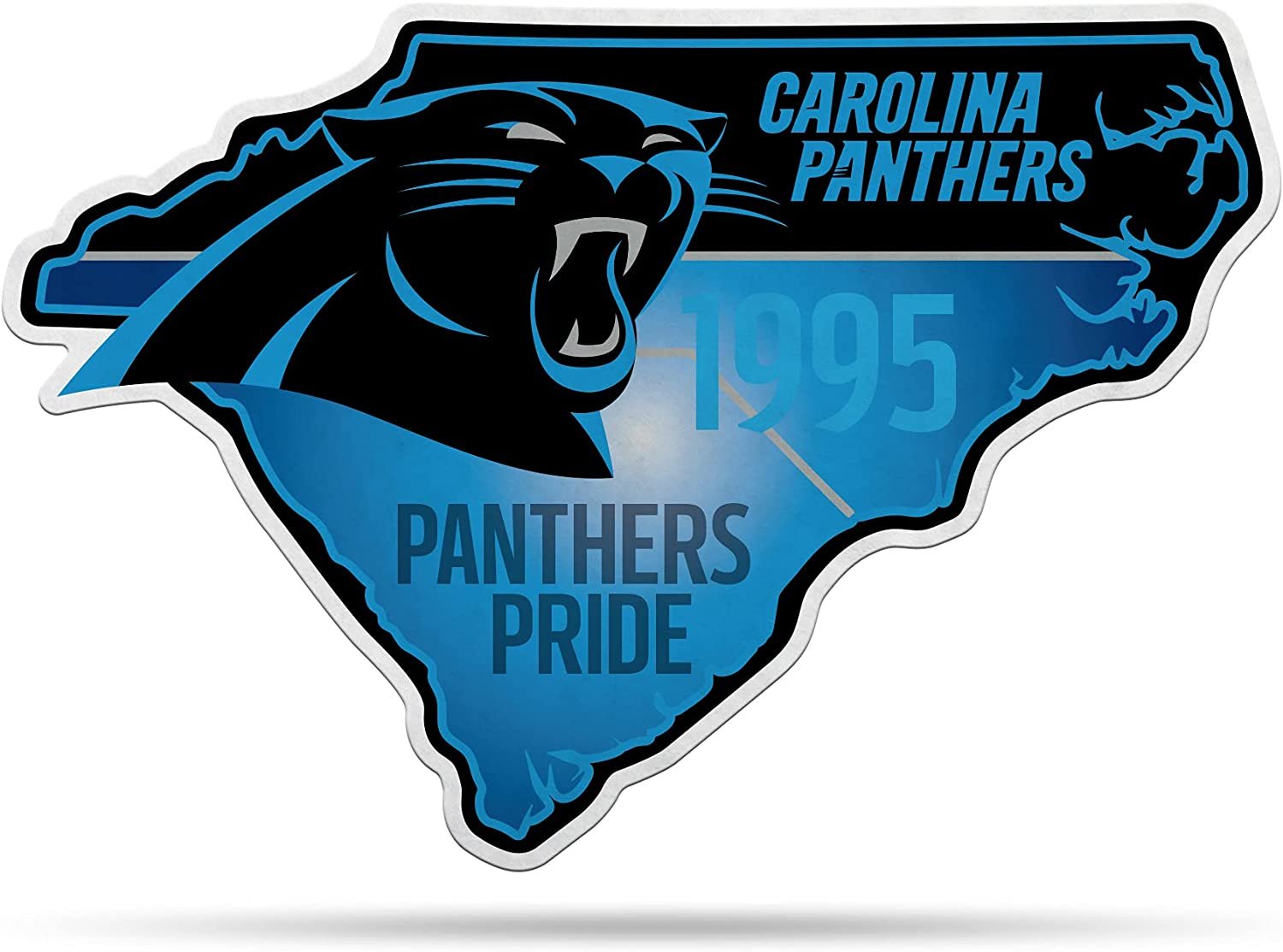 Carolina Panthers Pennant State Shape 18 Inch Soft Felt