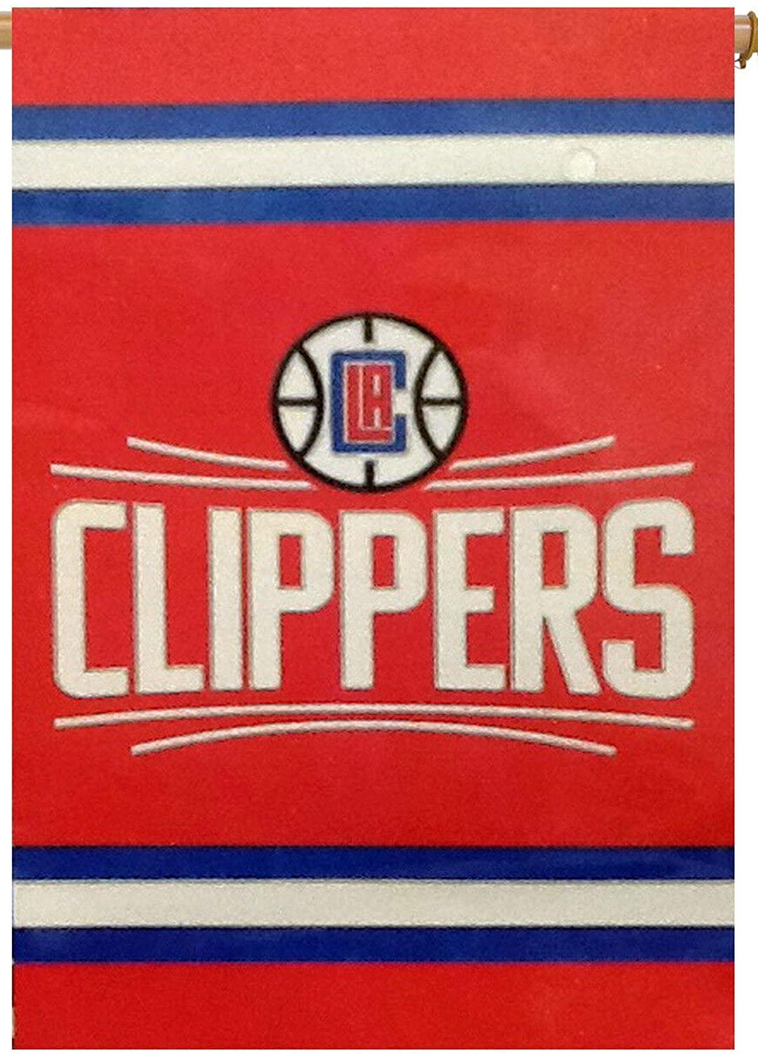 Los Angeles Clippers New Logo 2-Sided 28x44 Banner Applique Embroidered Flag