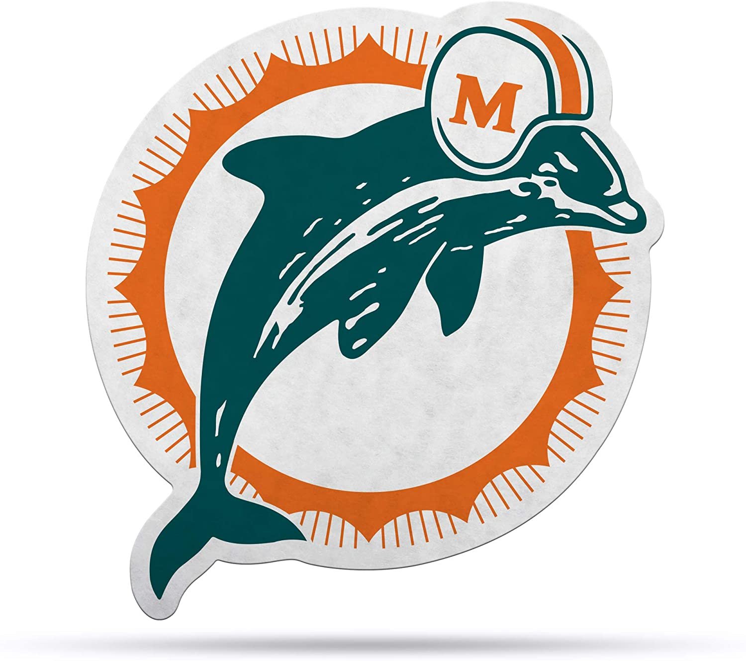 Miami Dolphins Pennant Retro Logo 18 Inch Soft Felt