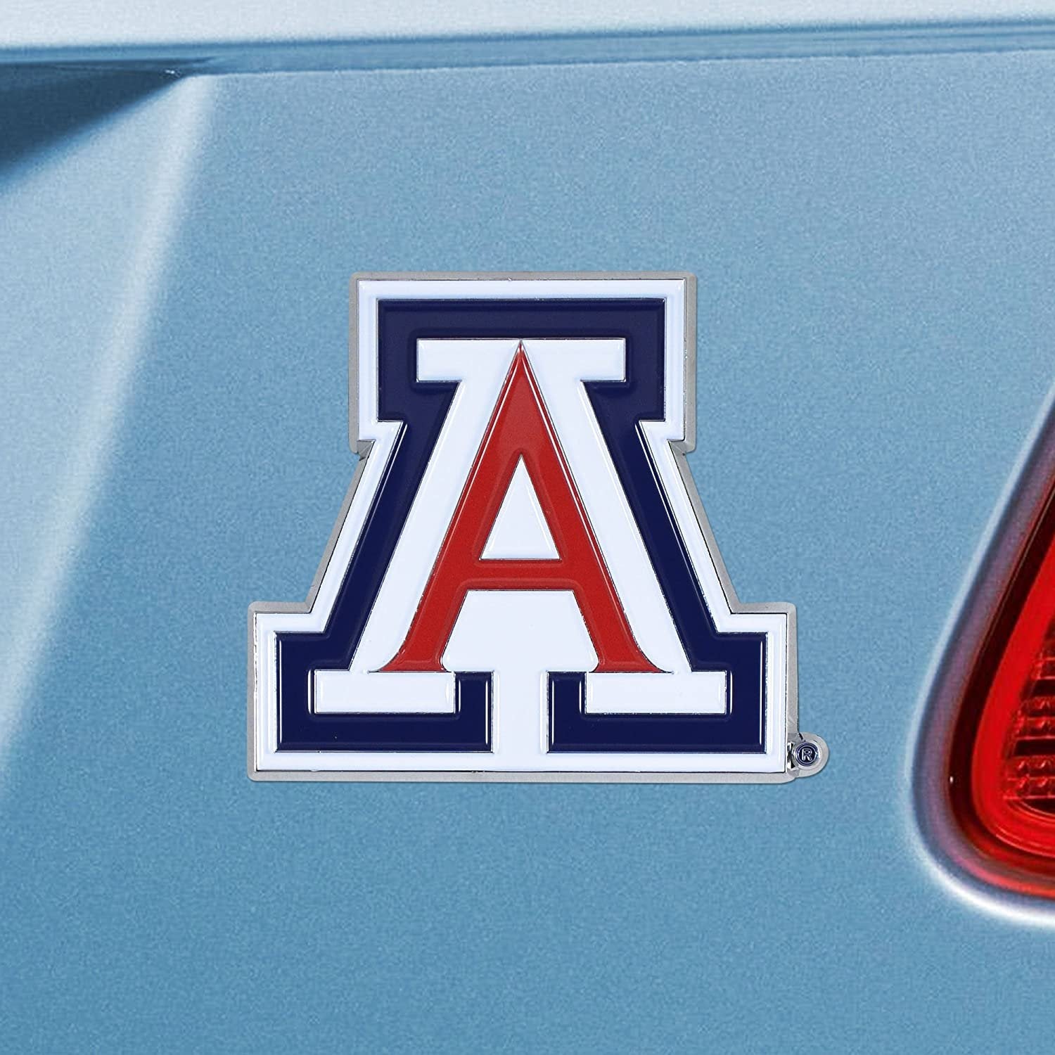 University of Arizona Wildcats Solid Metal Color Auto Emblem Raised Die Cut