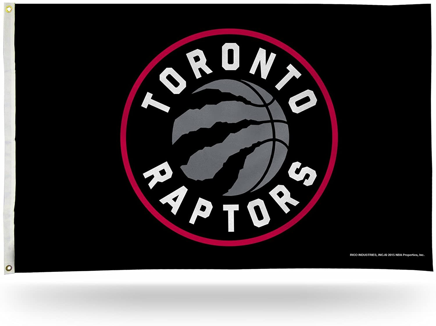 Toronto Raptors Premium 3x5 Feet Flag Banner, Logo Design, Metal Grommets, Outdoor Use, Single Sided