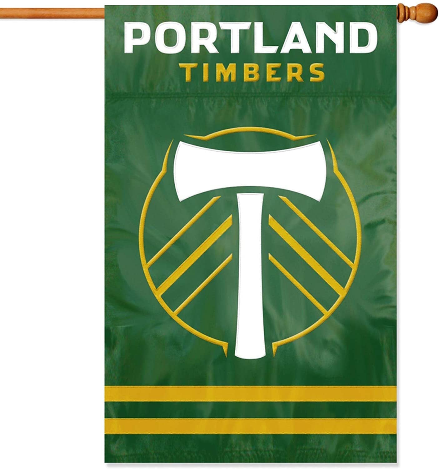 Portland Timbers Premium 2-Sided 28x44 Banner Applique & Embroidered House Flag