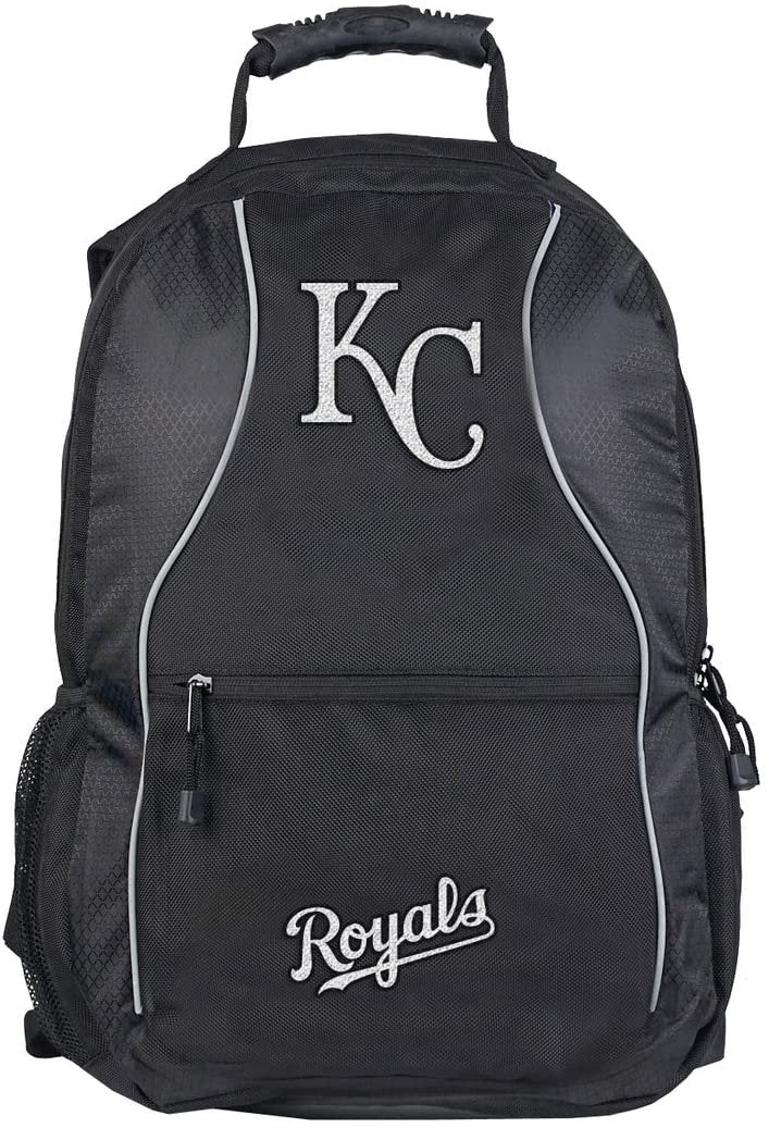 Kansas City Royals Backpack Premium Heavy Duty Team Color Phenom Design, Adult 19x12x8 Inch