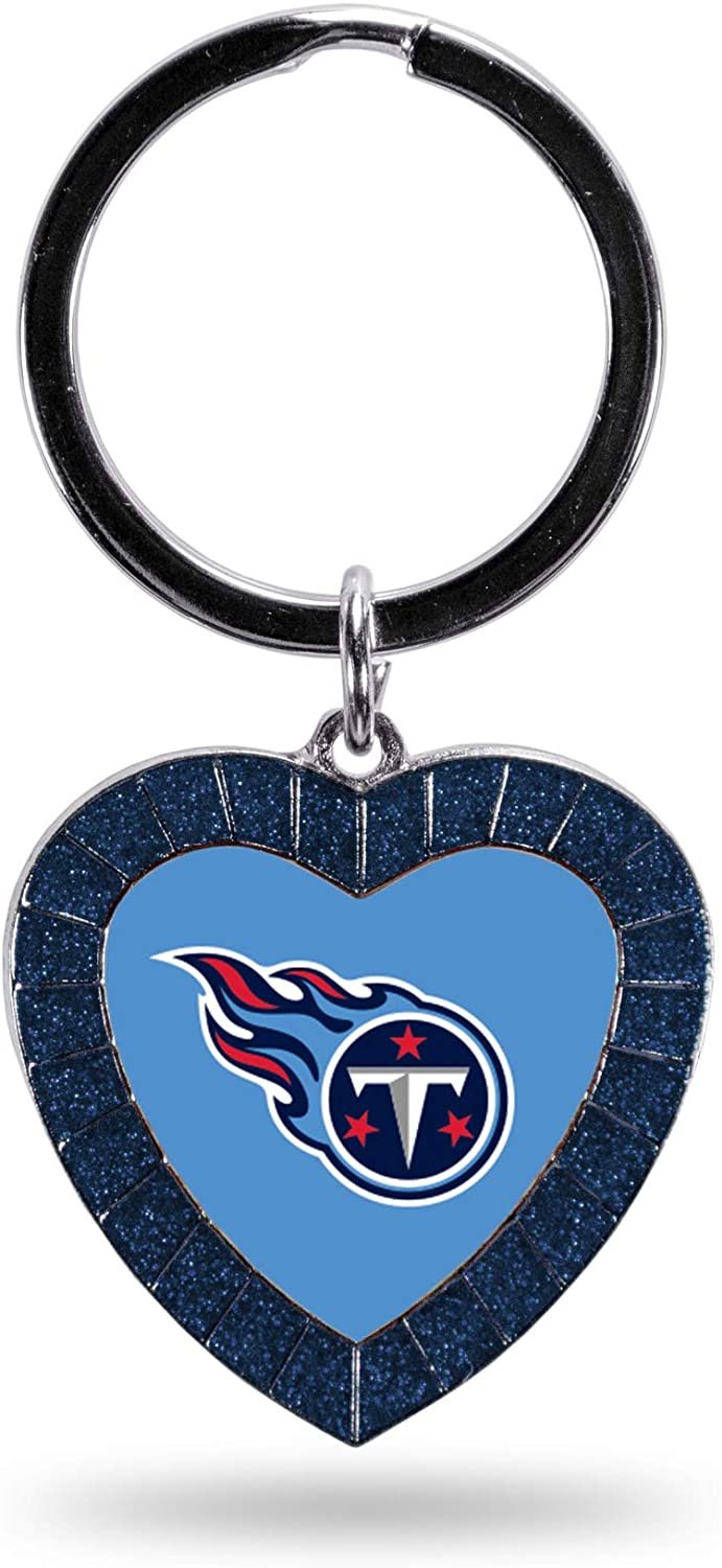 Tennessee Titans Keychain Color Rhinestone Heart