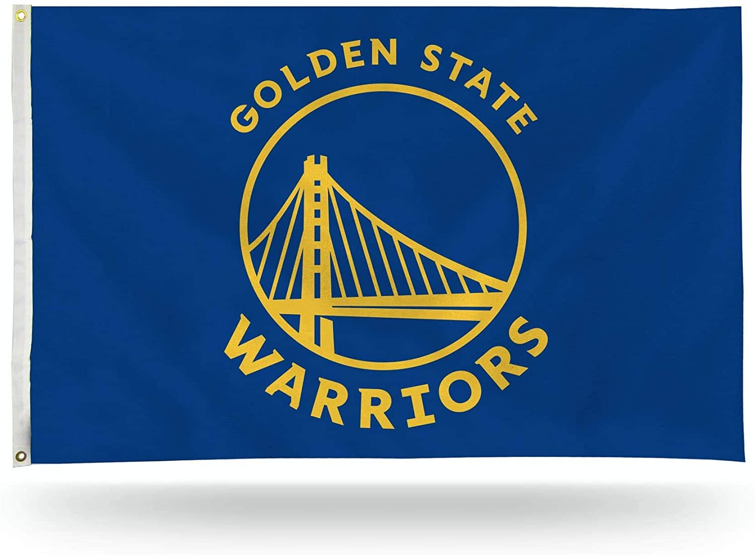 Golden State Warriors Premium 3x5 Feet Flag Banner, Blue Design, Metal Grommets, Outdoor Use, Single Sided