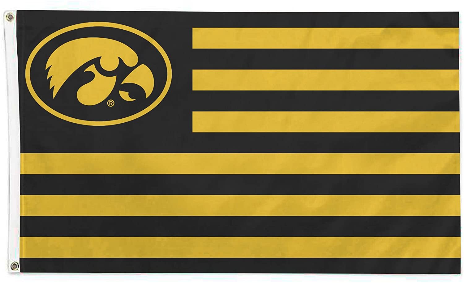 University of Iowa Hawkeyes Flag Banner 3x5 Feet Metal Grommets Nation Design
