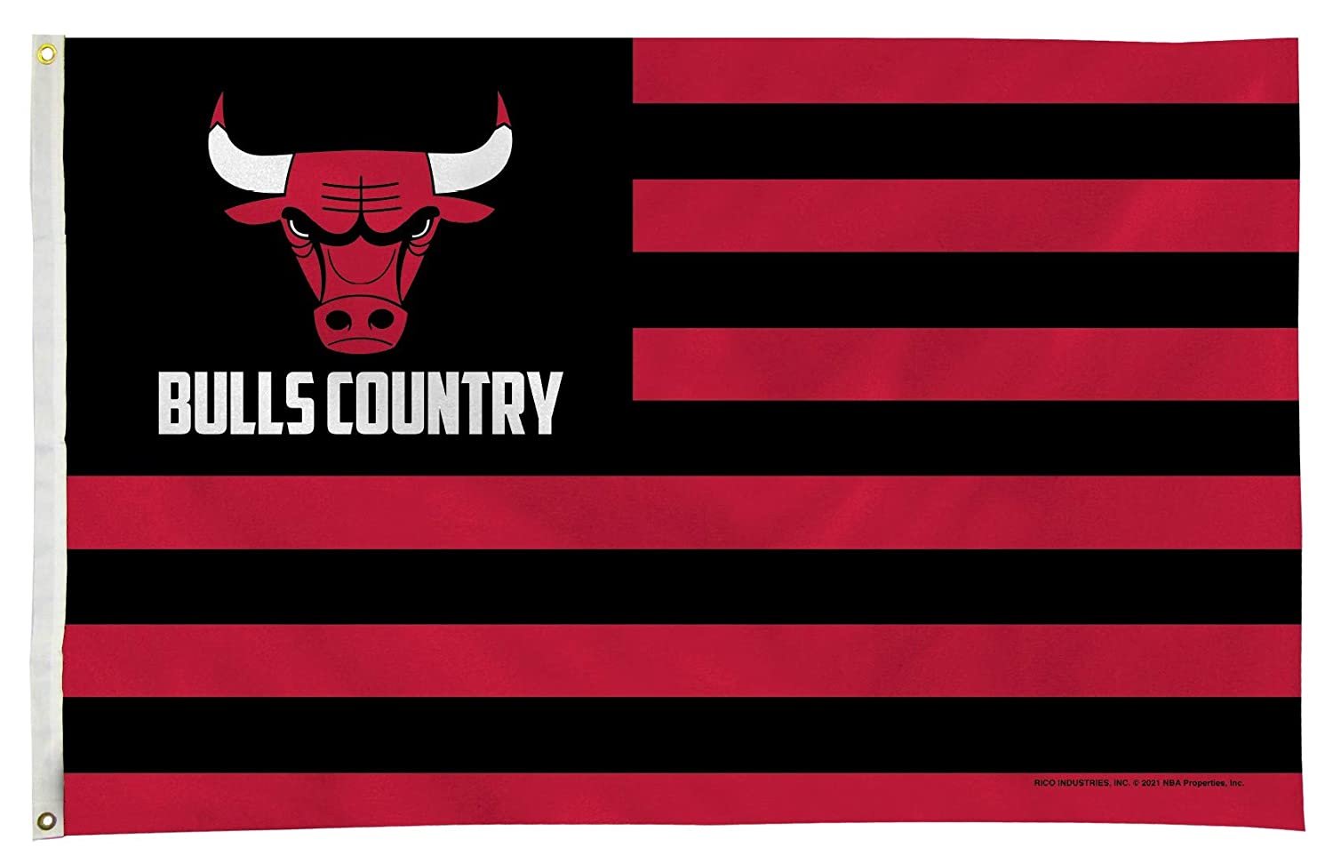 Chicago Bulls Flag Banner 3x5 Country Design Premium with Metal Grommets Outdoor House Basketball