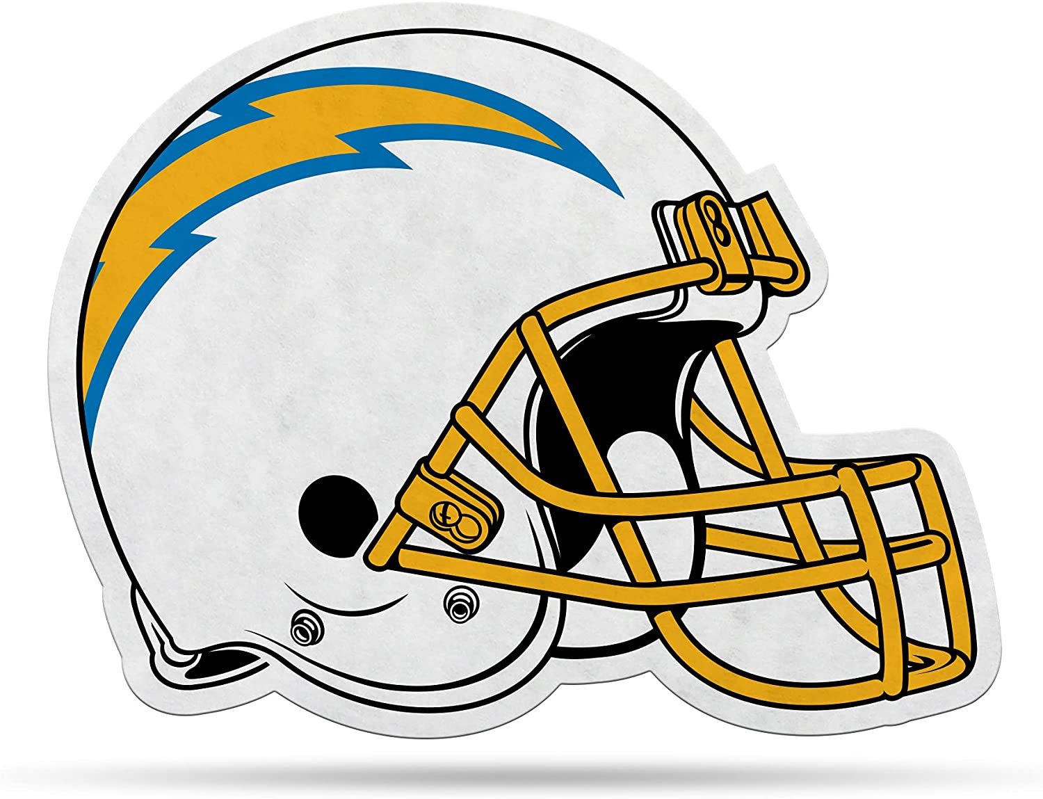 Los Angeles Chargers Soft Felt Pennant, 18 Inch, Helmet Shape, Easy to Hang, Home or Office