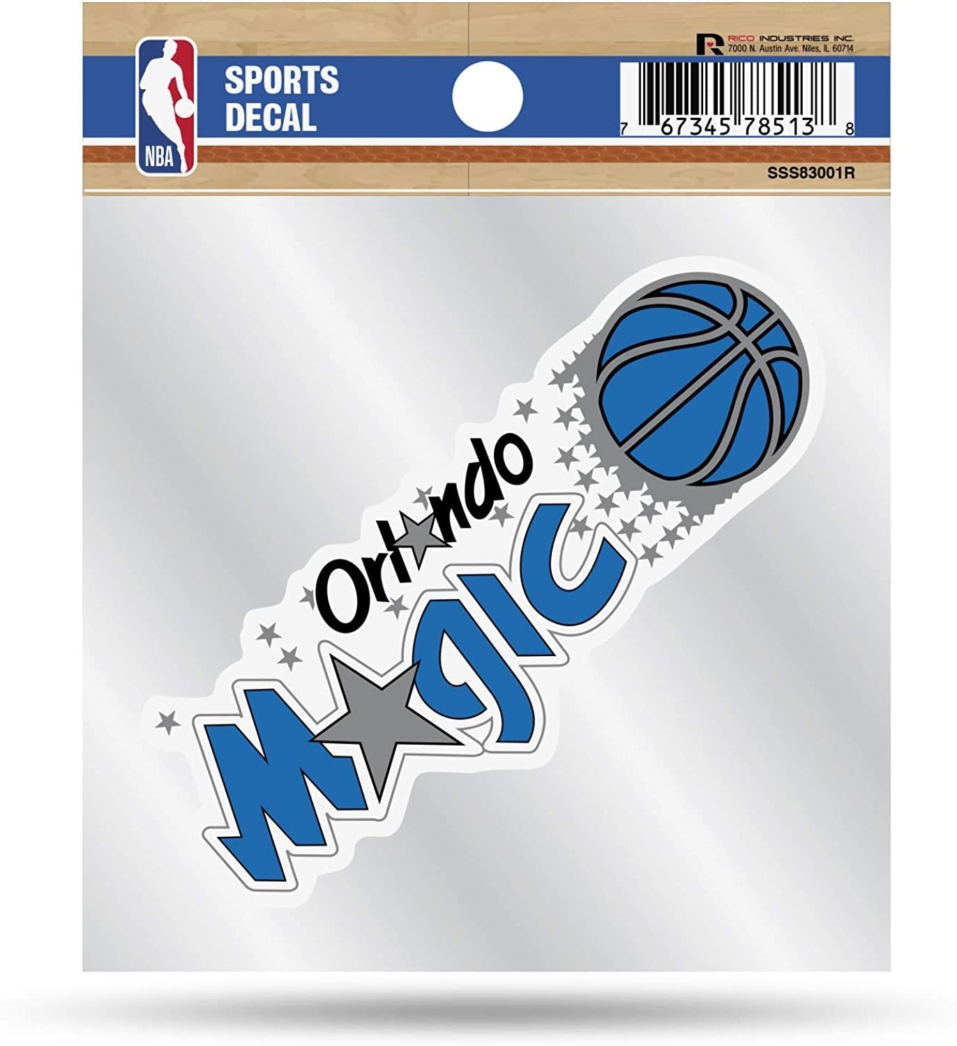 Orlando Magic 4x4 Decal Sticker Retro Logo Clear Backing