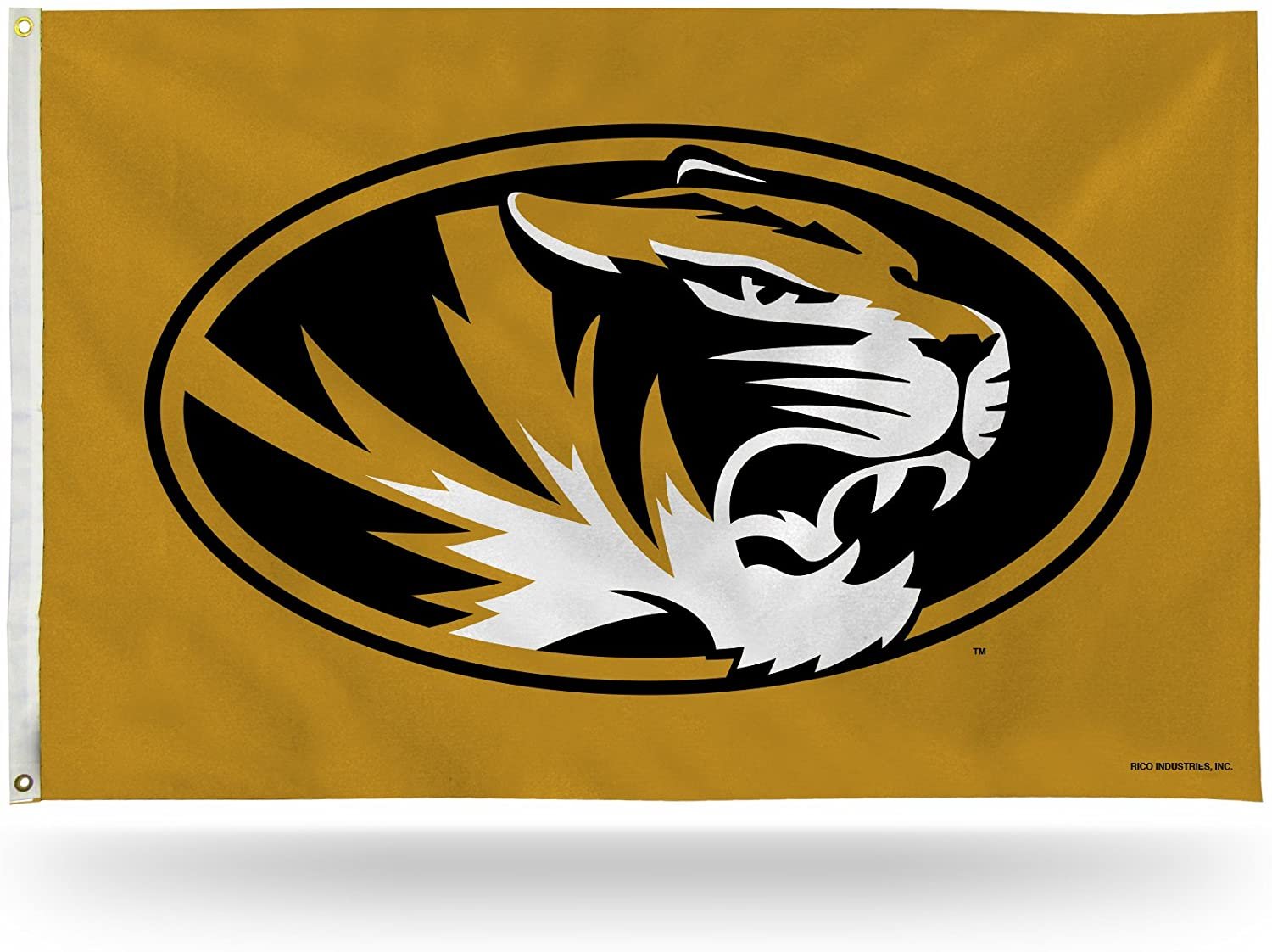 University of Missouri Tigers Premium 3x5 Feet Flag Banner, Logo Design, Metal Grommets, Outdoor Use, Single Sided