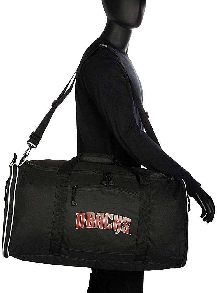 Arizona Diamondbacks Premium Duffel Bag Steal Design 28x12x11 Inch, Fold Up Zipper Design