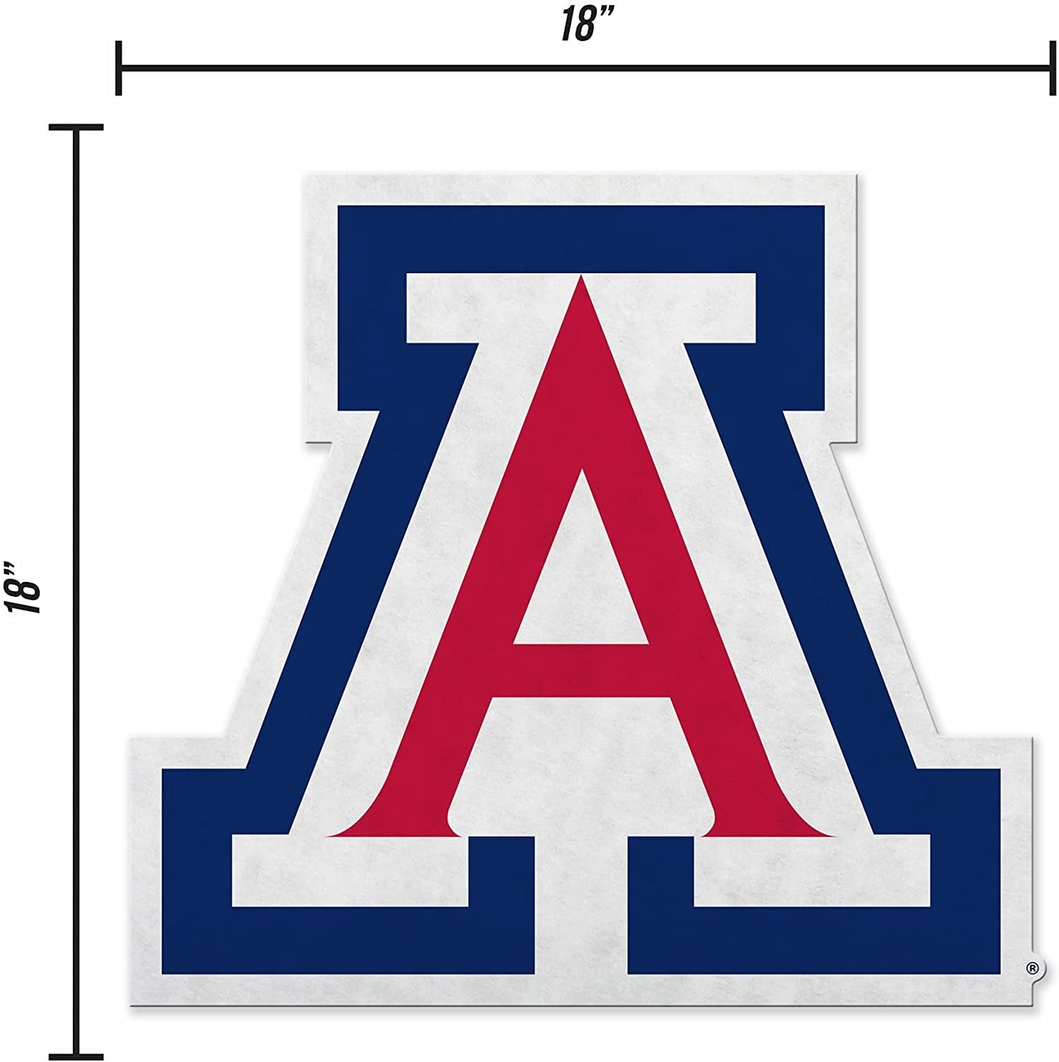 University of Arizona Wildcats Soft Felt Pennant, Logo Design, Shape Cut, 18 Inch, Easy To Hang