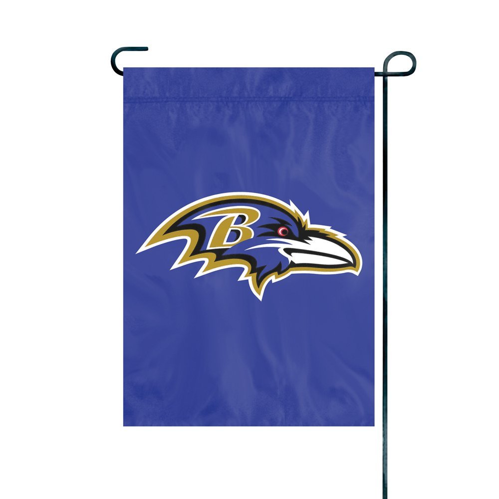 Baltimore Ravens Premium Garden Flag Banner Applique Embroidered 12.5x18 Inch