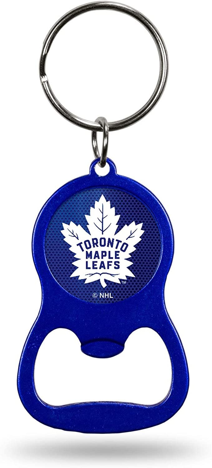 Toronto Maple Leafs Bottle Opener Keychain Team Color Metal Hockey
