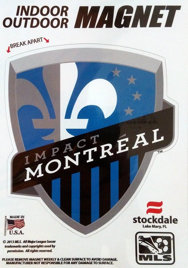 Montreal Impact 5" Vinyl Auto Home Magnet MLS Soccer Football Club
