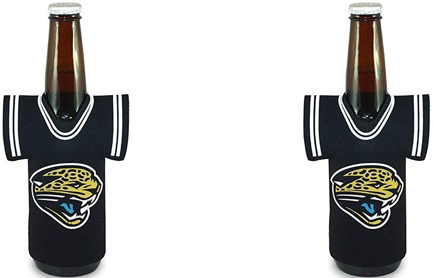 Jacksonville Jaguars 2-Pack Jersey Design Bottle Neoprene Beverage Insulator Holder Football