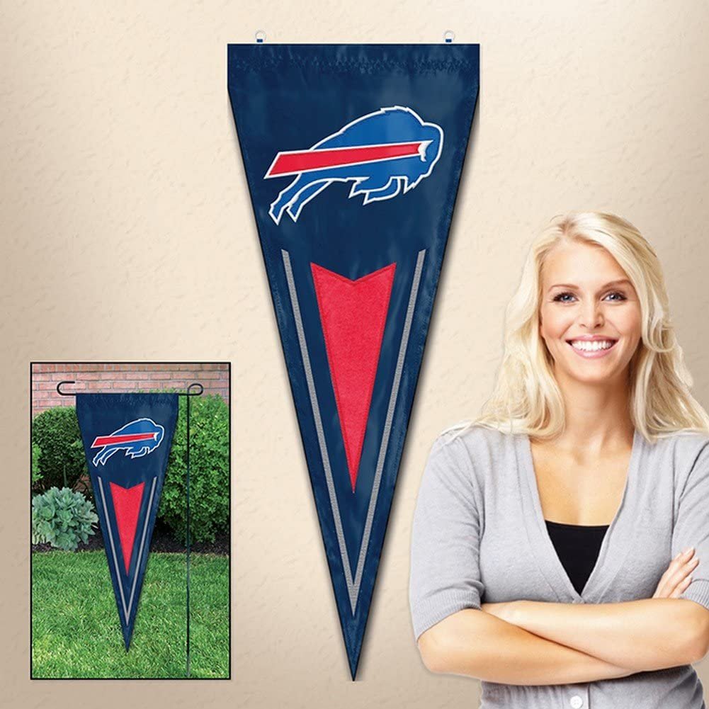 Buffalo Bills 14x34 Inch Garden Flag Banner Yard Pennant Design Embroidered Outdoor
