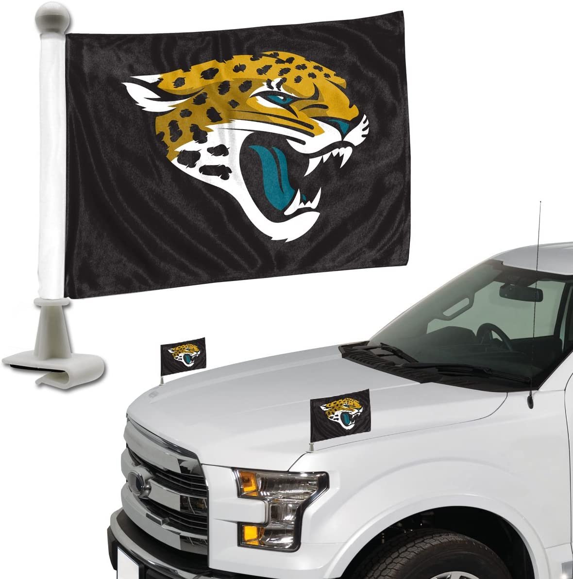 FANMATS ProMark NFL Jacksonville Jaguars Flag Set 2-Piece Ambassador Style, Team Color, One Size (8162089914)