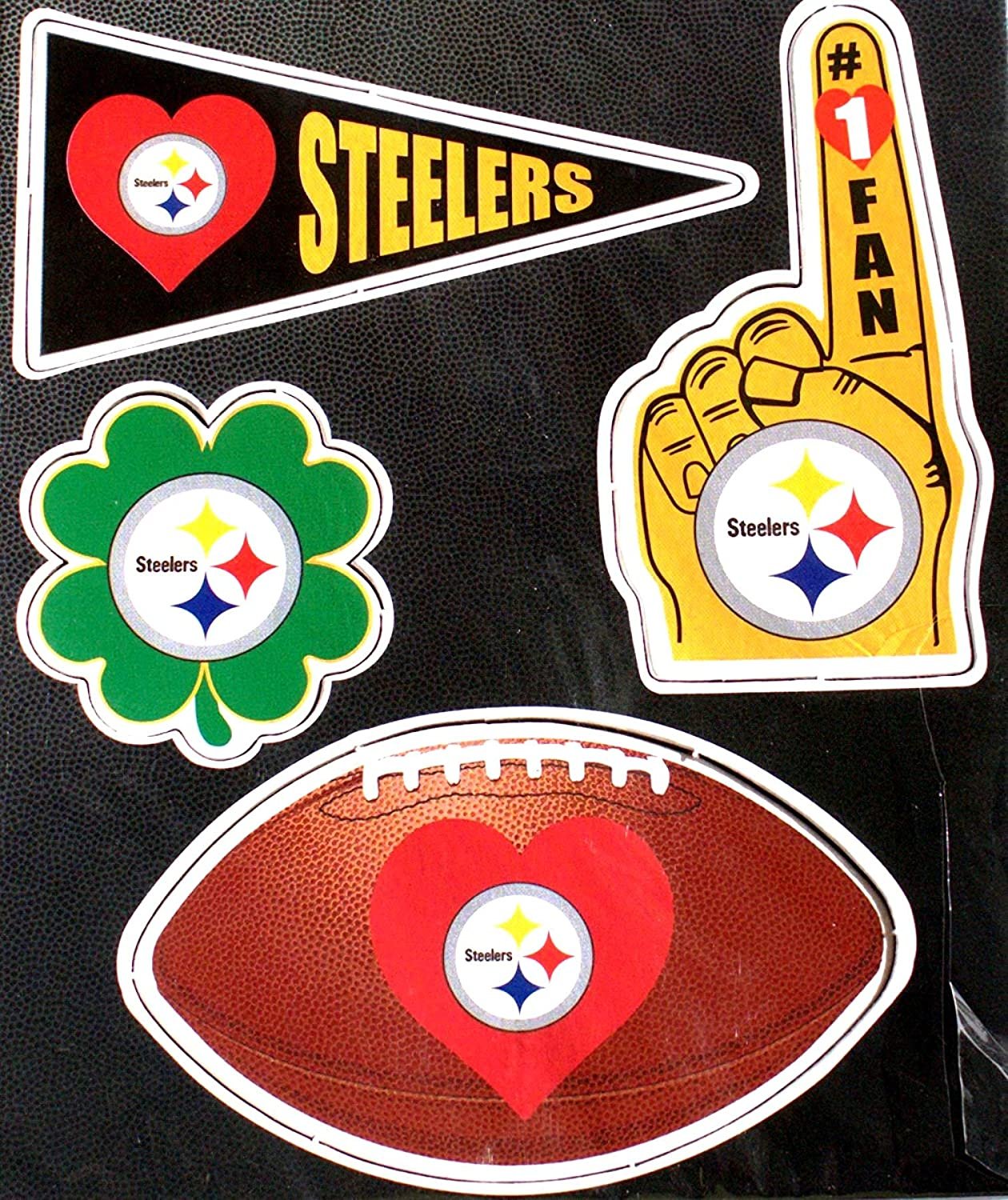 Pittsburgh Steelers Set of 4 Magnet Set Refrigerator Heavy Duty Home Indoor Football