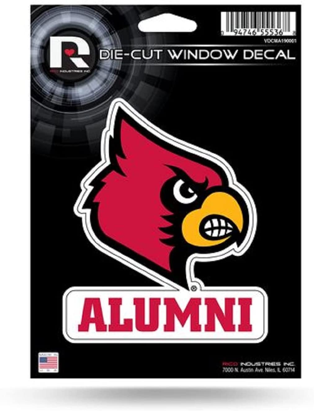 Louisville Cardinals Alumni 5" Decal Sticker Flat Vinyl Die Cut Auto Home Emblem University of