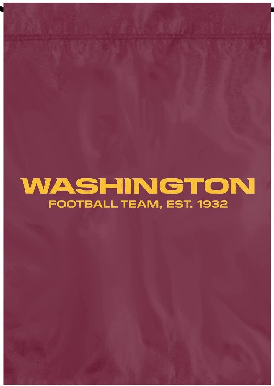 Washington Football Team Commanders Garden Flag Banner Premium 13x18 Nylon Applique Embroidered Football