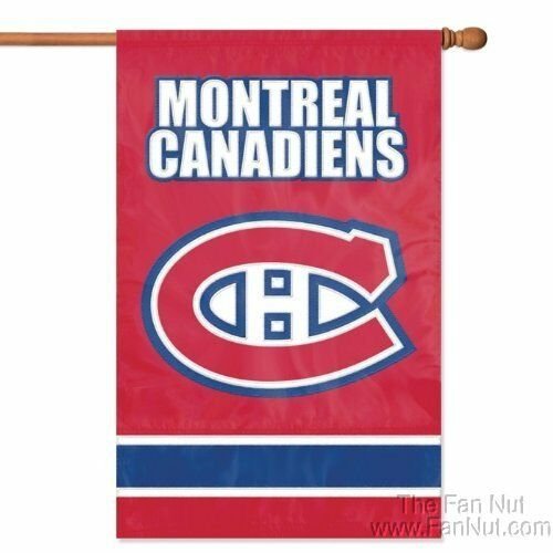 Montreal Canadians 2-sided 28x44 Premium Embroidered Applique Banner Flag Hockey