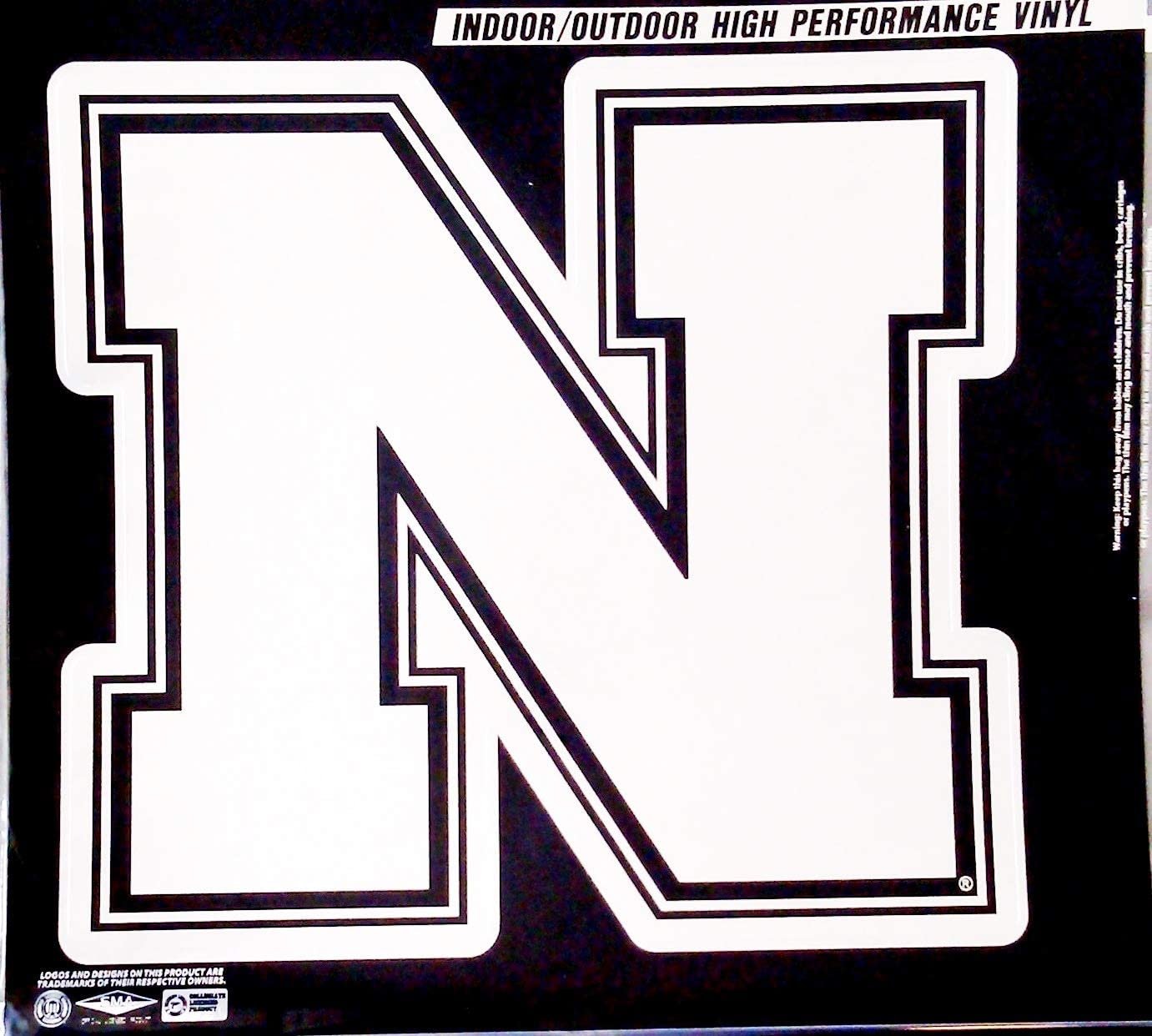 University of Nebraska Cornhuskers 6 Inch Magnet, Metallic Chrome Shimmer Design, Vinyl Die Cut, Auto Home Heavy Duty