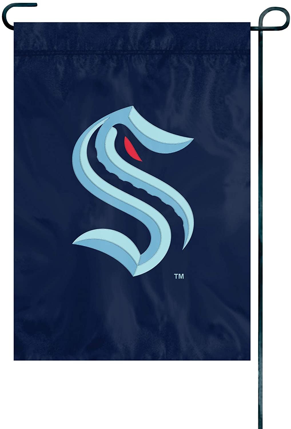 Seattle Kraken Premium Garden Flag Banner Applique Embroidered 12.5x18 Inch