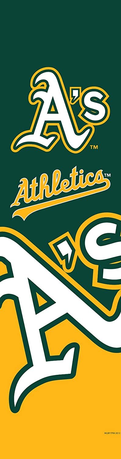 Oakland Athletics A's Door Banner Flag, 84 x 24 Inch, Elastic Straps on Back, House or Office