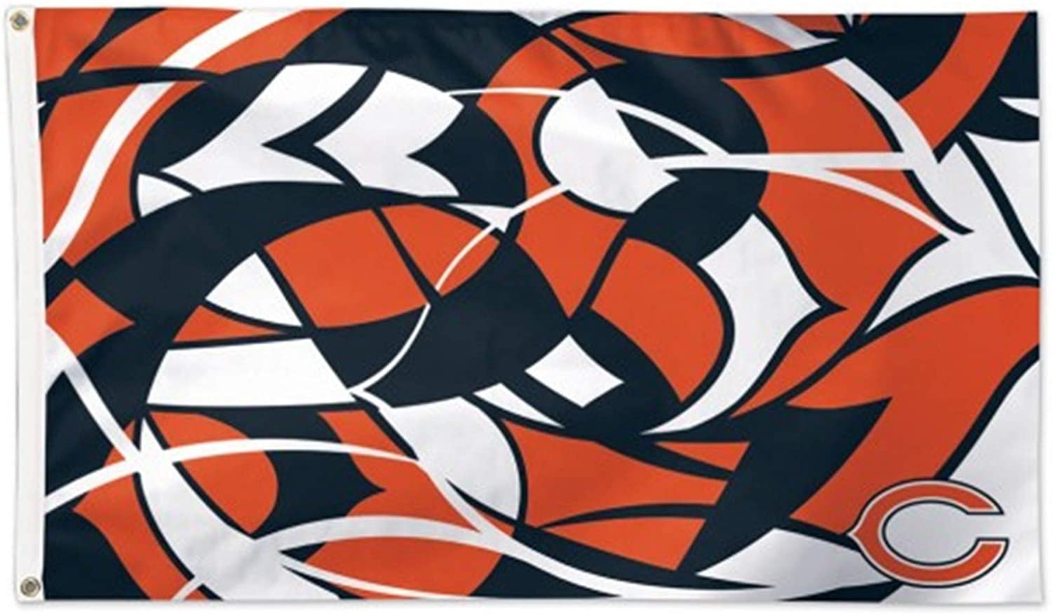 Chicago Bears Premium 3x5 Feet Flag Banner, Xfit Design, Metal Grommets, Outdoor Use, Single Sided