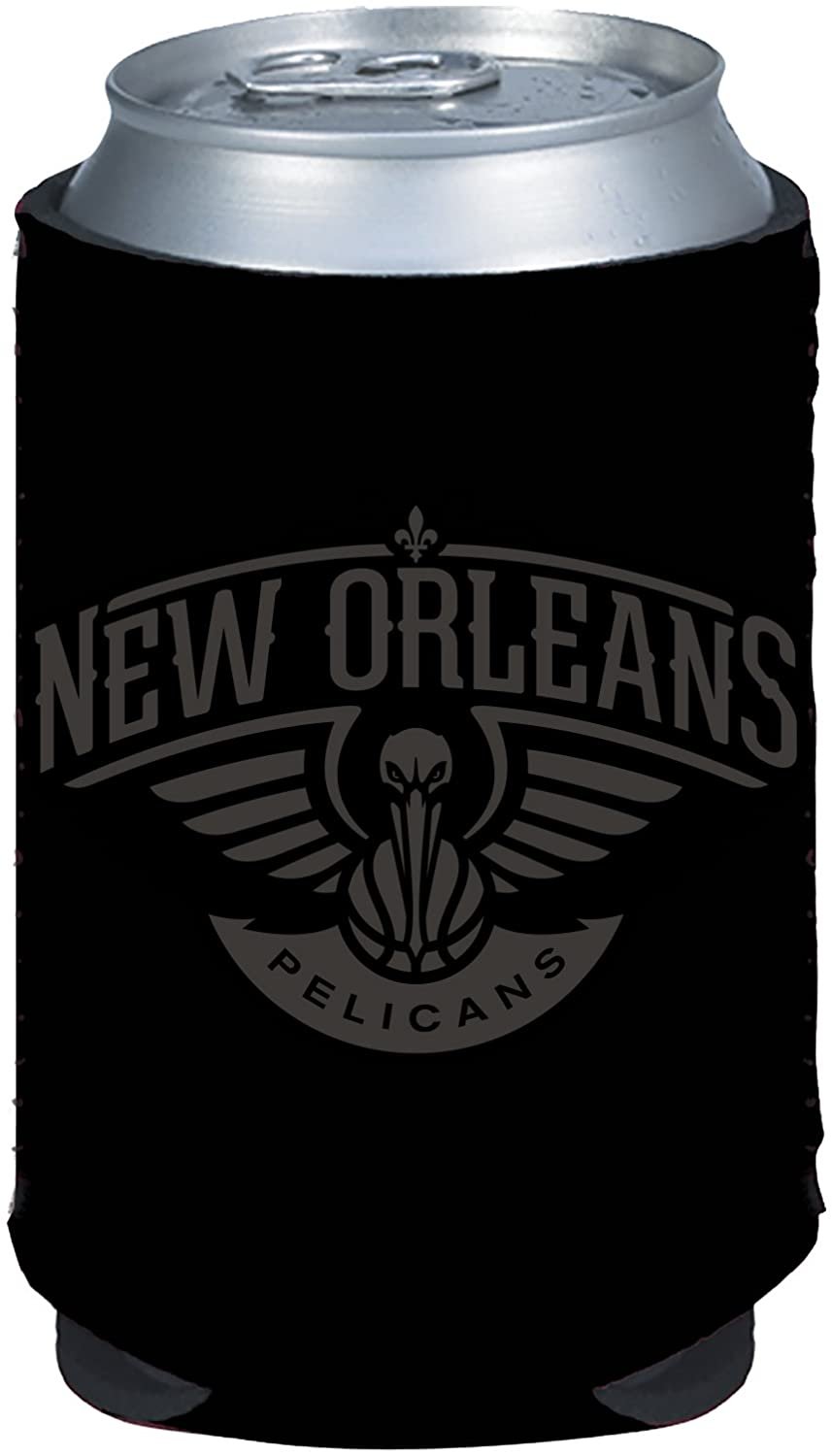 New Orleans Pelicans 2-Pack Black Tonal CAN Beverage Insulator Neoprene Holder Cooler Coolie Basketball
