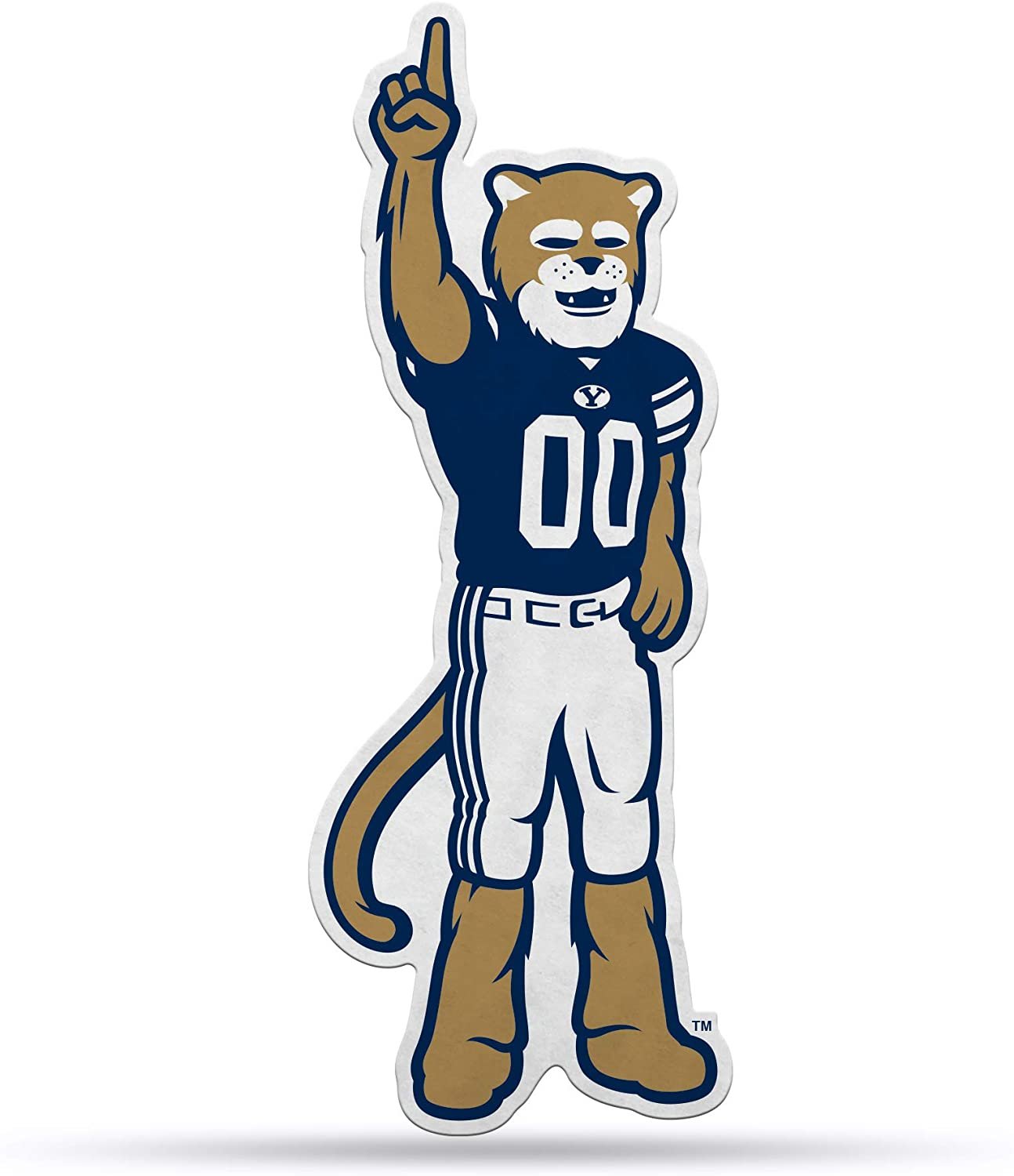 BYU Cougars Pennant Mascot Design 18 Inch Felt Brigham Young University