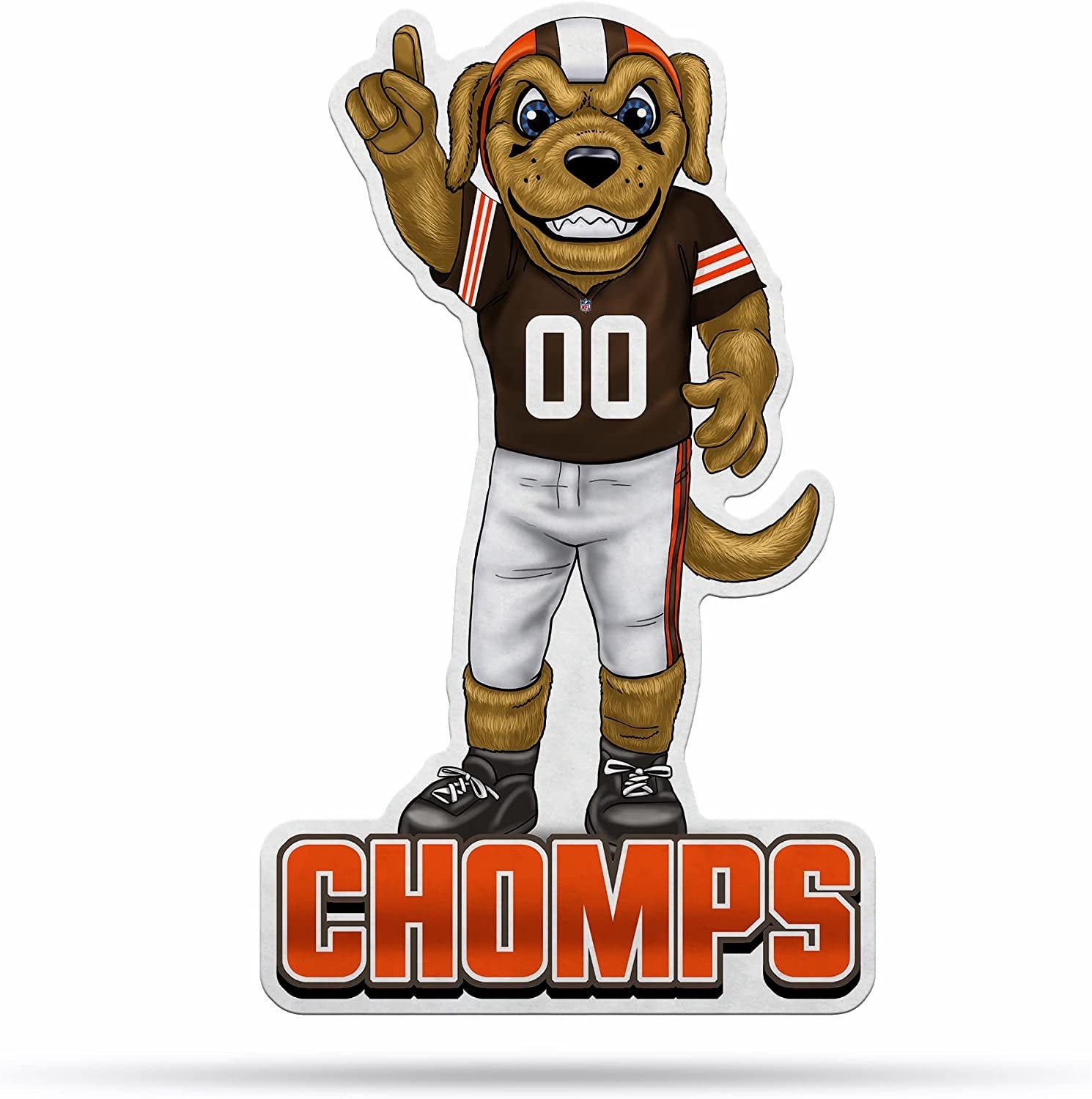 Cleveland Browns Soft Felt Wall Pennant Mascot Design 18 Inch Easy to Hang
