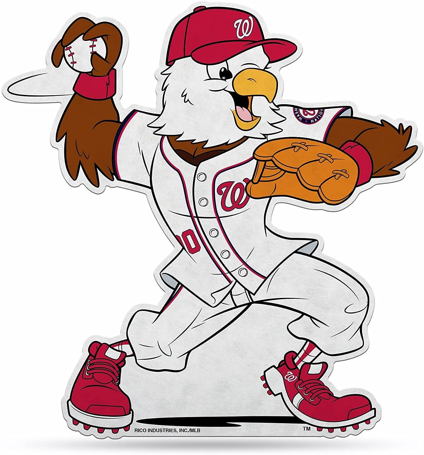 Washington Nationals Pennant Shape Cut Mascot Design