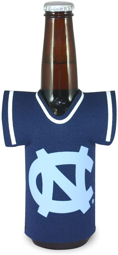 University of North Carolina Tar Heels 16oz Drink Bottle Cooler Insulated Neoprene Beverage Holder, Team Jersey Design
