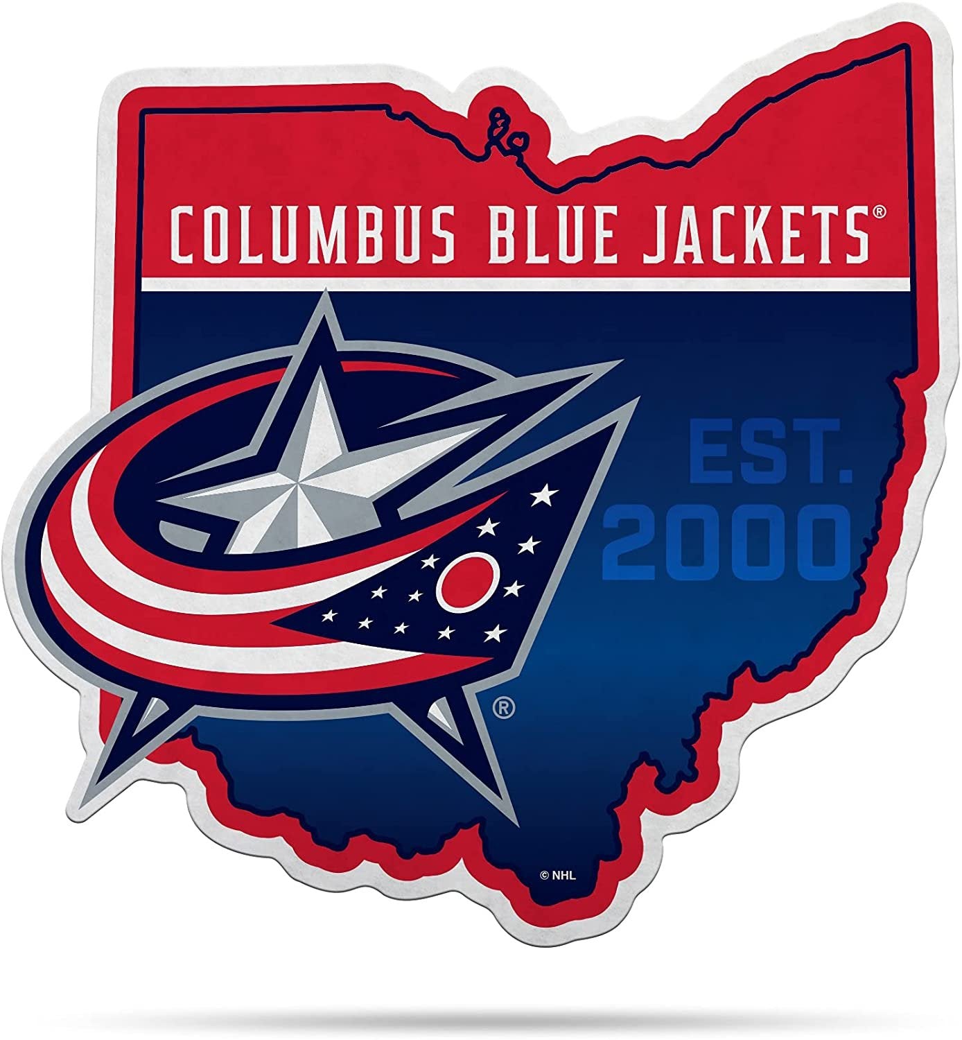 Columbus Blue Jackets 18" State Design Pennant Soft Felt