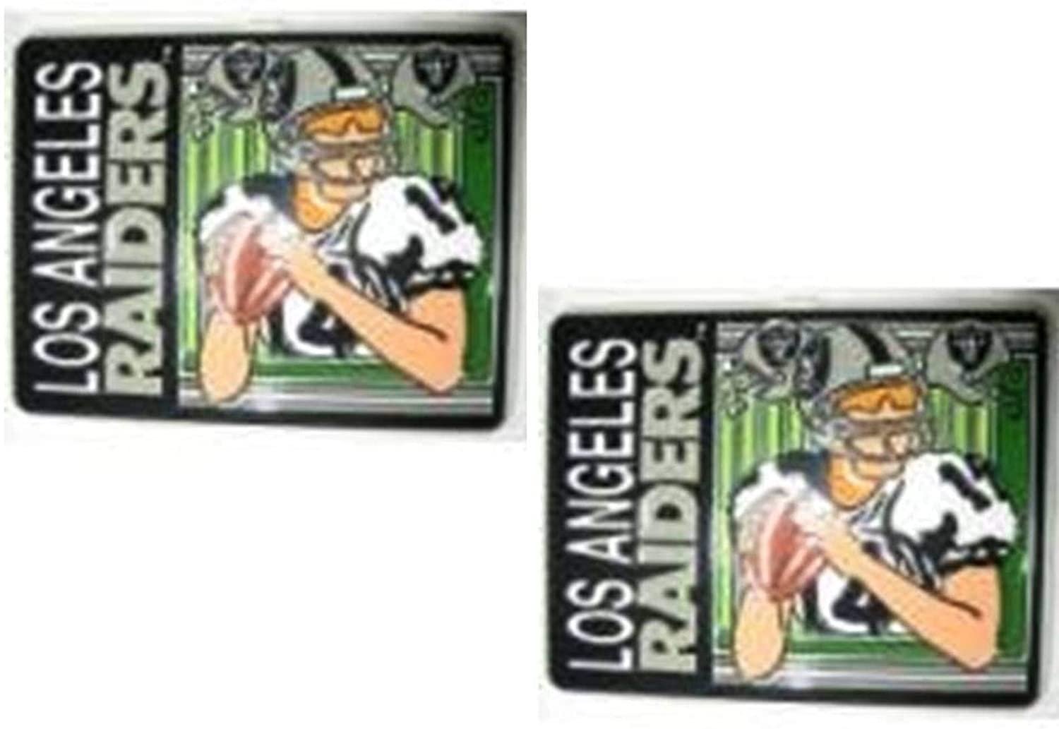 Las Vegas Raiders Retro Design 2-Pack Ceramic Team Magnets Los Angeles Oakland