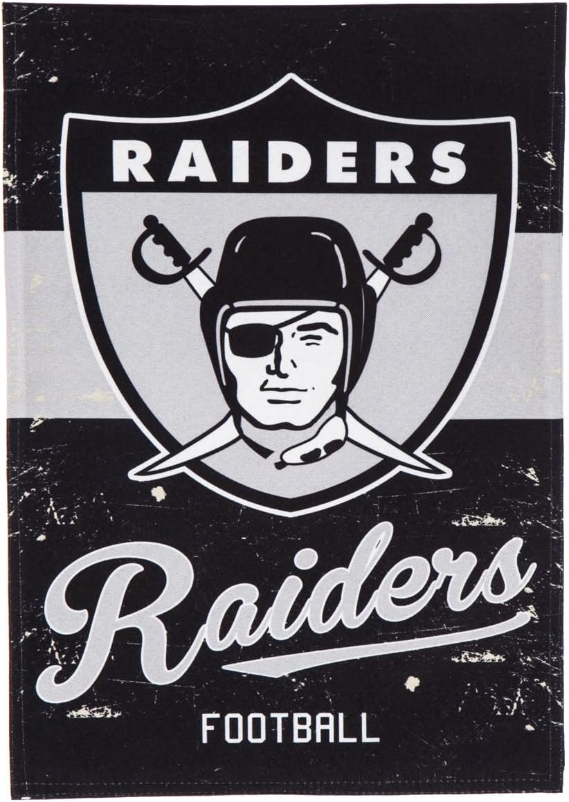 Las Vegas Raiders Premium Double Sided Banner Flag 28x44 Inch Vintage Logo Design Indoor Outdoor
