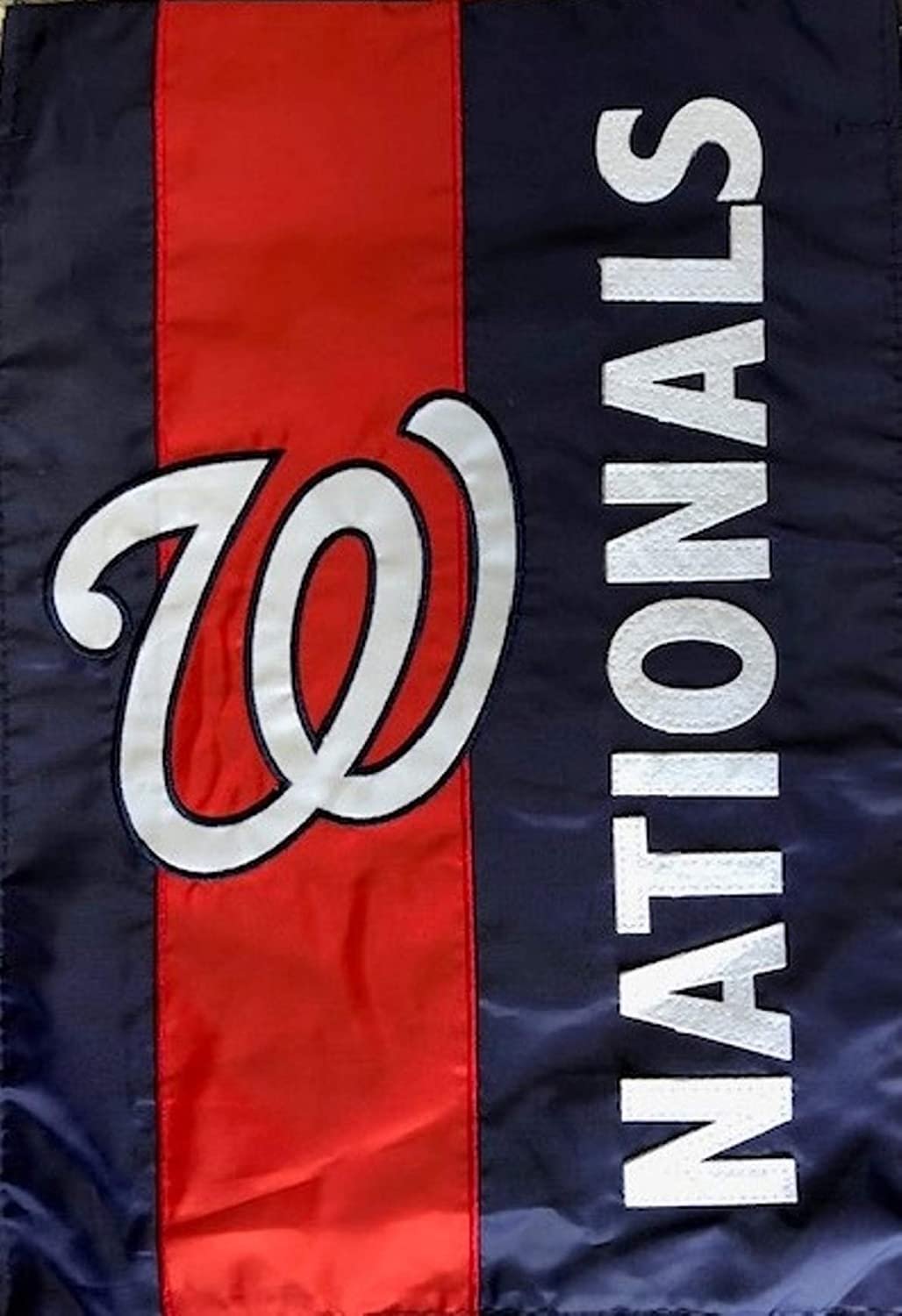Washington Nationals Premium Double Sided Garden Flag Banner, Embellished Applique, 13x18 Inch, Display Pole Sold Separately