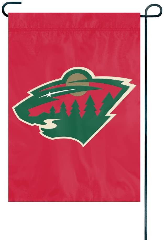 Minnesota Wild Premium Garden Flag Banner, Emroidered, 13x18 Inch